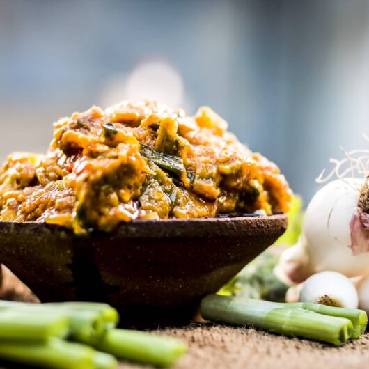 Baingan ka Bharta is a traditional Punjabi dish eaten in the winters